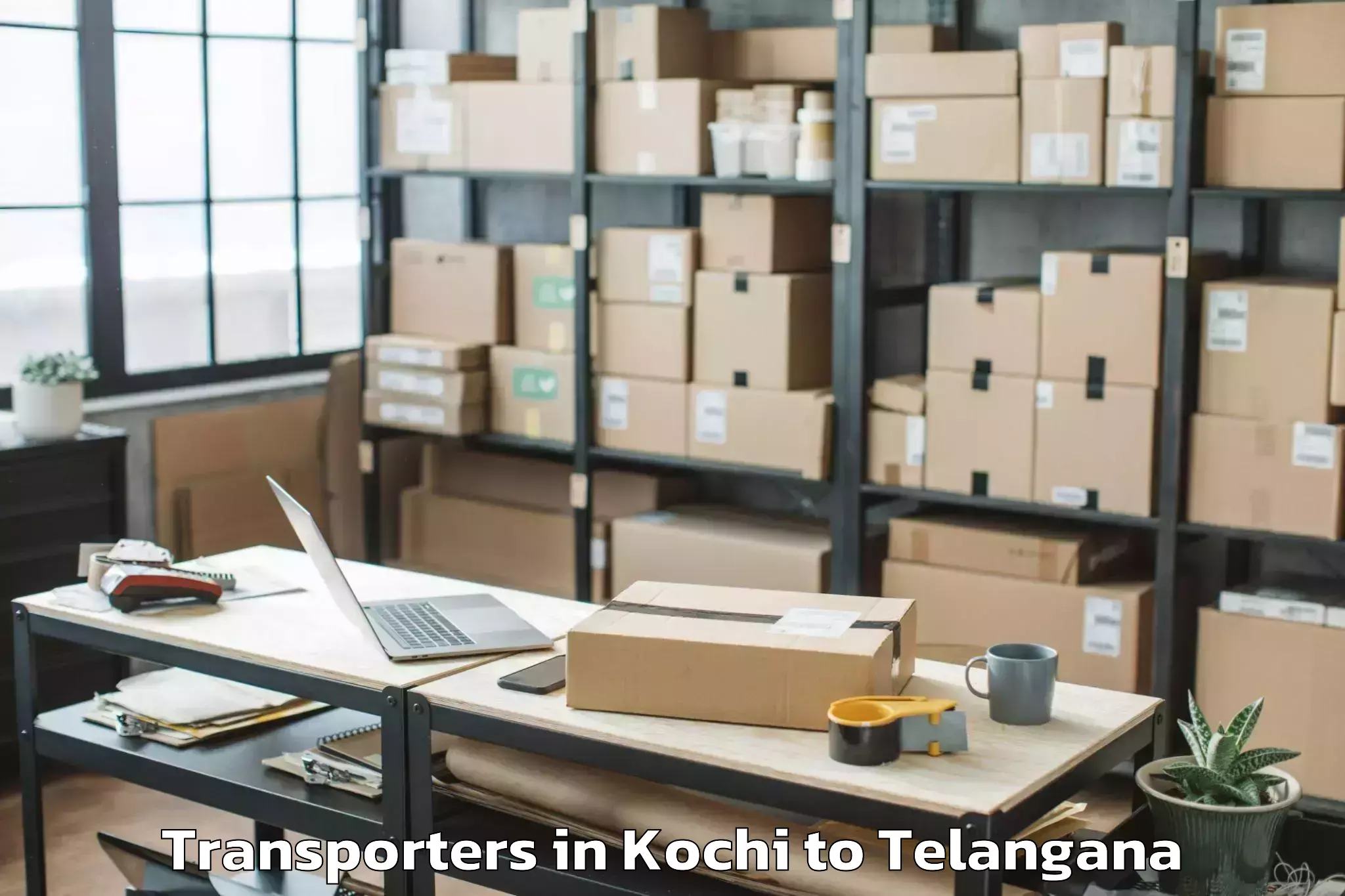 Book Kochi to Satavahana University Karimnag Transporters Online